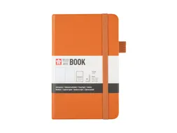 Notitieboek Sakura hard cover pocket lijn amber 90x140mm
