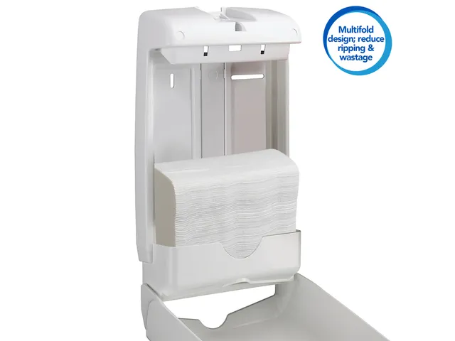 Handdoek Scott Slimfold m-vouw 1-laags 19x29,5cm wit 16x110stuks 5856