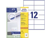 etiket Avery ILK 105x48mm 100 vel 12 etiketten per vel wit