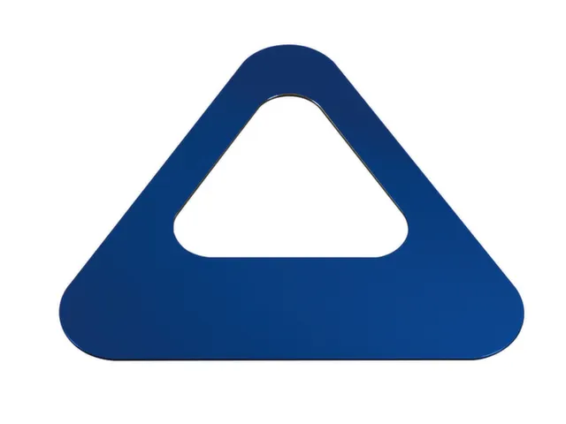 Oplegdeksel,V. Afvalbak 1X60L,Driehoekig,1Opening,Staal,Blauw