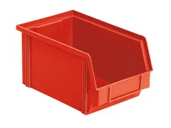 Zichtbak Hxbxd 122x140x230/200mm Pe Rood
