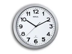 wandklok,draadloos signaal,Arabische cijfers/strepen,wijzerplaat wit