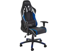 Xrocker Agility Gaming stoel zwart blauw 5124601 tiener PU leer 100kg