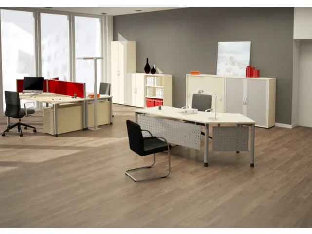 Bureauwand H X B X D 600x800x 41mm Geluiddempend Grijs