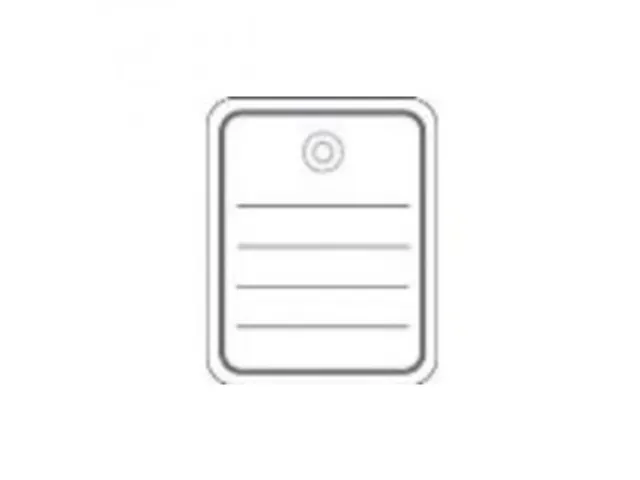 Herma 6821 Productlabel 40x50mm met plastic oogje en draad Wit