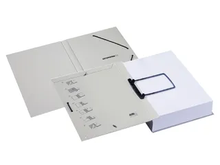 Dossiermap Jalema Extension met clip 310x220mm grijs - 3