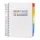 Projectboek Pukka White B5 lijn 10-tabs 200vel/400 pagina's 80 gram