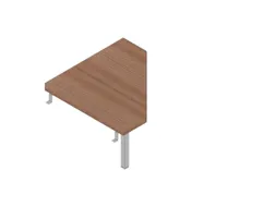 koppelelement voor bureau,90 °,HxBxD 680-760x840x840mm,v. 4voeten