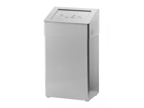 Afvalbak RVS Anti-fingerprint 18 Liter Gesloten