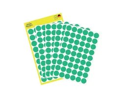 Etiket Avery Zweckform 3143 Rond Ø12mm Groen 270 Stuks