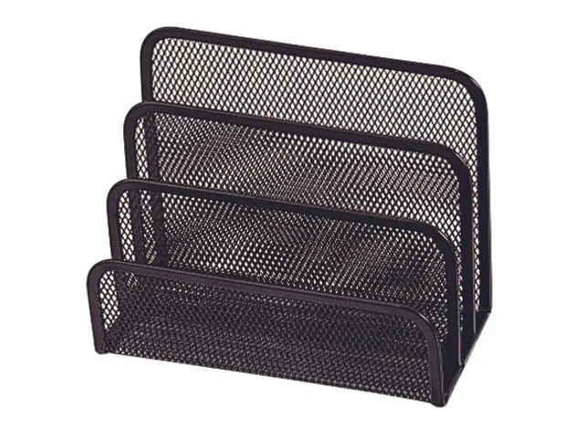 Briefhouder 3 Delig Metaal Zwart 170x83x135mm