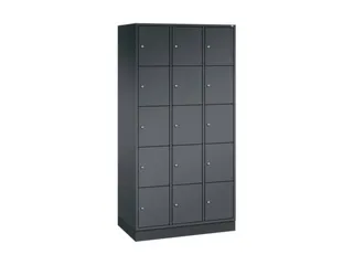 lockerkast,HxBxD 1950x920x500mm,3x5vakken,cil.-slot,sokkel - 2