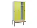 locker voor scheiding van kleding,HxBxD 2120x900x815mm,3vak