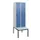 locker met bank,HxBxD 1950x600x815mm,2vak,vak B 300mm,draaigrendel