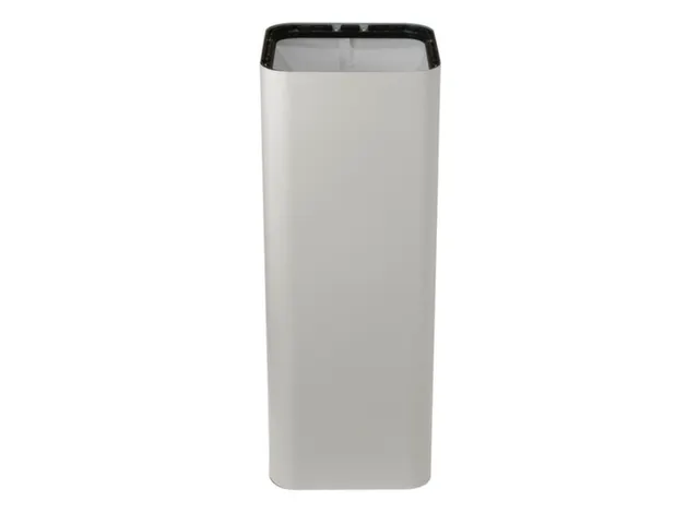 afvalbak,100l,HxBxD 800x385x385mm,romp staal wit