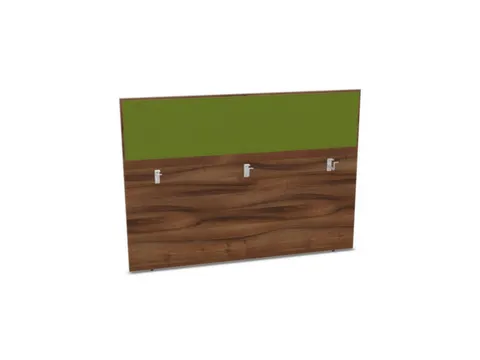 baliepaneel bureau aanbouw achter NP-tiepolo nut BN7048-groen 1600mm