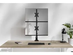 Neomounts DS60-600BL2V Monitorarm voor twee schermen - 10-32 inch - 0-