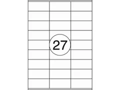 Etiket Rillstab 70x32mm Wit