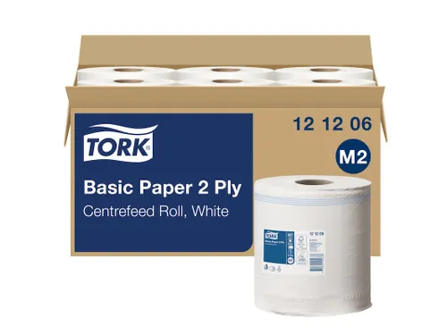 Poetsrol Tork 2-laags Wit Universal 121206