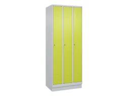 locker,HxBxD 1950x750x500mm,3vak,vak B 250mm,cil.-slot,sokkel