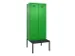 locker met bank,voor scheiding van kleding,HxBxD 2120x800x815mm,2vak