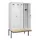 locker met bank,voor scheiding van kleding,HxBxD 2120x1200x815mm,4vak