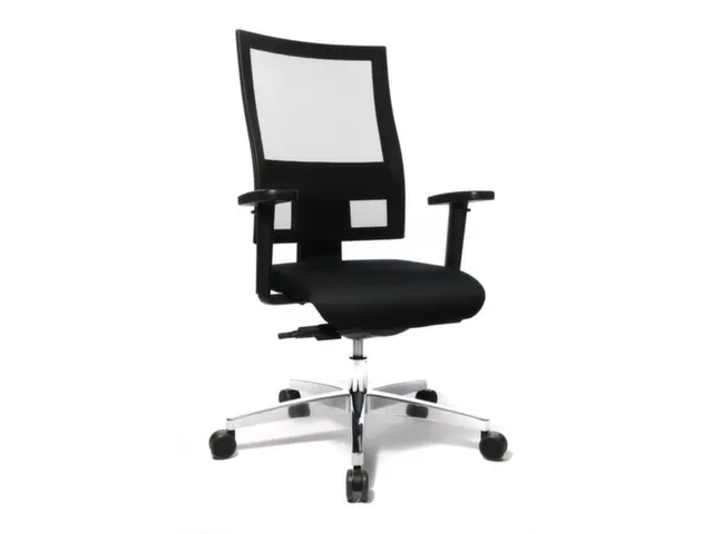 Bureaustoel Zwart Sitness 60 Netrug Armleuningen