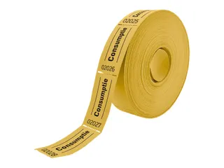 Consumptiebon Combicraft 57x30mm 2-zijdig 2x1000 stuks geel - 2