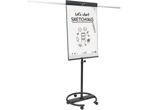 Legamaster SKETCH PRO mobiele flipover ronde voet