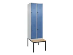 Dubbeldekse dekenkist,HxBxD 2120x600x815mm,2x2vak.,vak B 300mm