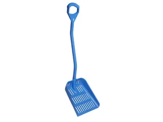 Hygiene 5603-3 uitlekschep blauw steel 115cm groot blad 38x34cm - 1