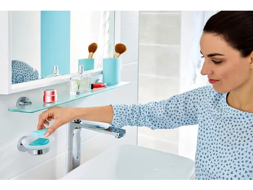 Zeephouder Tesa Smooz 40324 chroom/glas