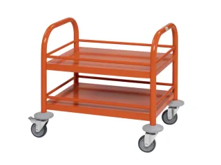 Serveerwagen,Draagverm. 80Kg,2Etage(S),Staaletage,Oranje - 1