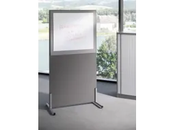scheidingswand,HxB 1545x800mm,Bl-wit,BN2036-bruin