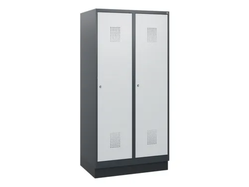 schoollocker,HxBxD 1630x800x500mm,2vak,vak B 400mm,cil.-slot,sokkel