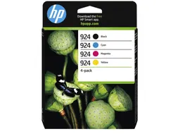 HP 924 Inktcartridge Zwart + 3 Kleuren Origineel (6C3Z1NE)