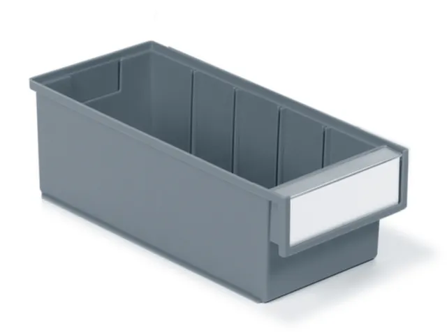 stellingbak,HxBxD 100x132x300mm,PP,grijs