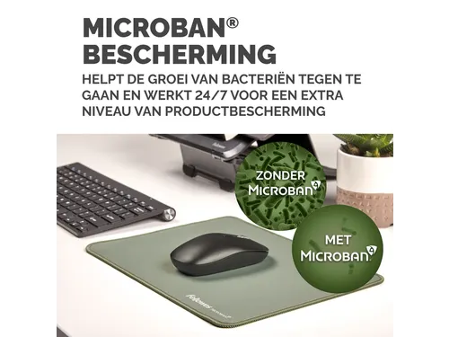 Muismat Fellowes Breyta XL saliegroen 21x28cm