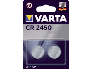 Batterij Varta knoopcel CR2450 lithium blister à 2 stuks - 1
