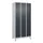 Z-garderobekast,HxBxD 1950x900x500mm,vak B 150/300mm,cil.-slot,voeten