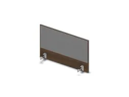 opzetpaneel v. bureau aanbouw zijkant 800mm Bruin Hickory BN8078-grijs