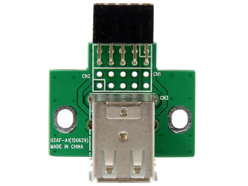 2-poorts USB moederbord header adapter
