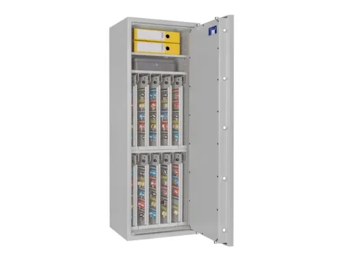 sleutelkluis,HxBxD 1400x500x420mm,800haak,legborden,romp RAL7035