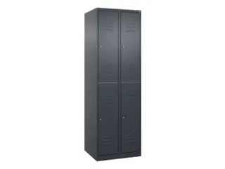 dubbeldekse locker,HxBxD 1850x600x500mm,2x2vak.,vak B 300mm - 1