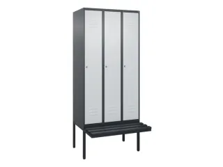 locker voor scheiding van kleding,HxBxD 2120x900x815mm,3vak - 1