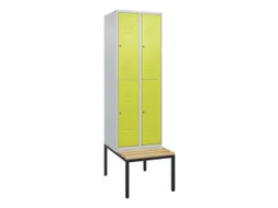 Dubbeldekse dekenkist,HxBxD 2120x600x815mm,2x2vak.,vak B 300mm