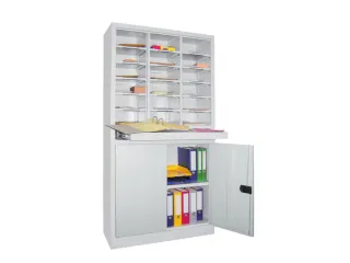Postsorteerkast met Deuren 1950x1000x400mm 3x6 Vakken 1 Legbord - 2