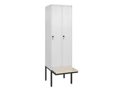locker voor scheiding van kleding,HxBxD 2120x600x815mm,2vak