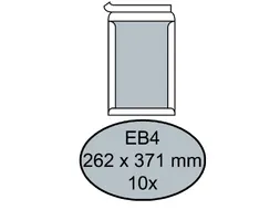 Envelop Quantore Bordrug Eb4 262x371mm 120gr wit Zelfklevend