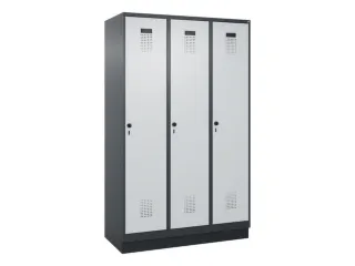 locker voor scheiding van kleding,HxBxD 1950x1200x500mm,3vak - 2